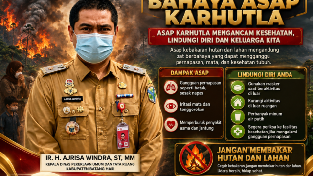 Kadis PUTR Batanghari Perkuat Kewaspadaan Karhutla: Lindungi Keselamatan dan Kesehatan Masyarakat Jadi Prioritas